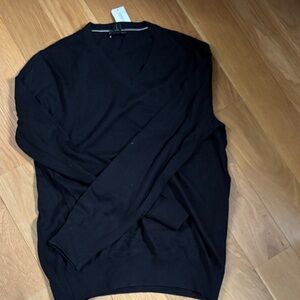 Banana Republic Men's Dark V-Neck Sweater